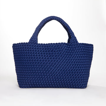Andreina Bags Blue Navy Blue XL Vida Tote Carryall bag Carry-all bag. Perfect Size Carryall bag great for office, travel, new mums, luggage. Comes with detached clutch for phone purse.