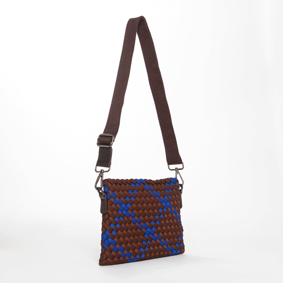 Brown Blue Small Crossbody bag. Cross body bag. Cross-body bags. Perfect for women on the go this small crossbody is perfect for all essentials.